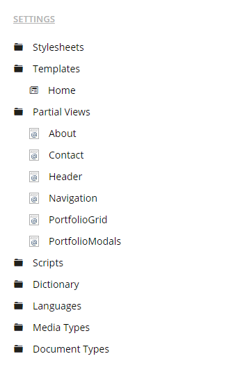 Settings Menu With Views