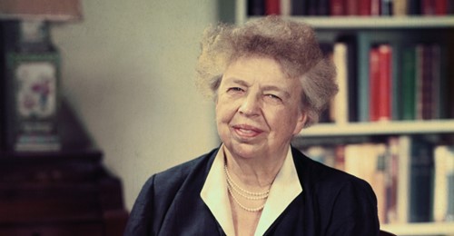 A picture of Eleanor Roosevelt, politician, diplomat and badass.