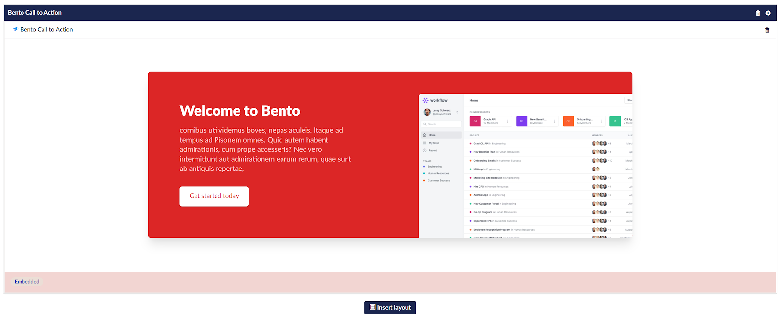 Bento back office preview