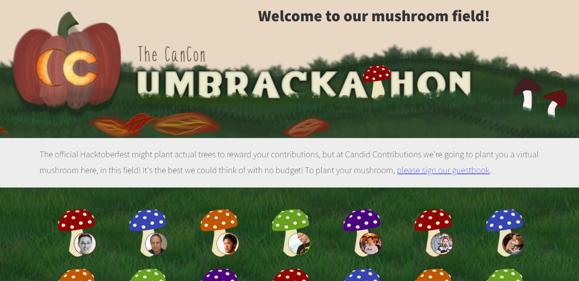 Umbrackathon mushroom field